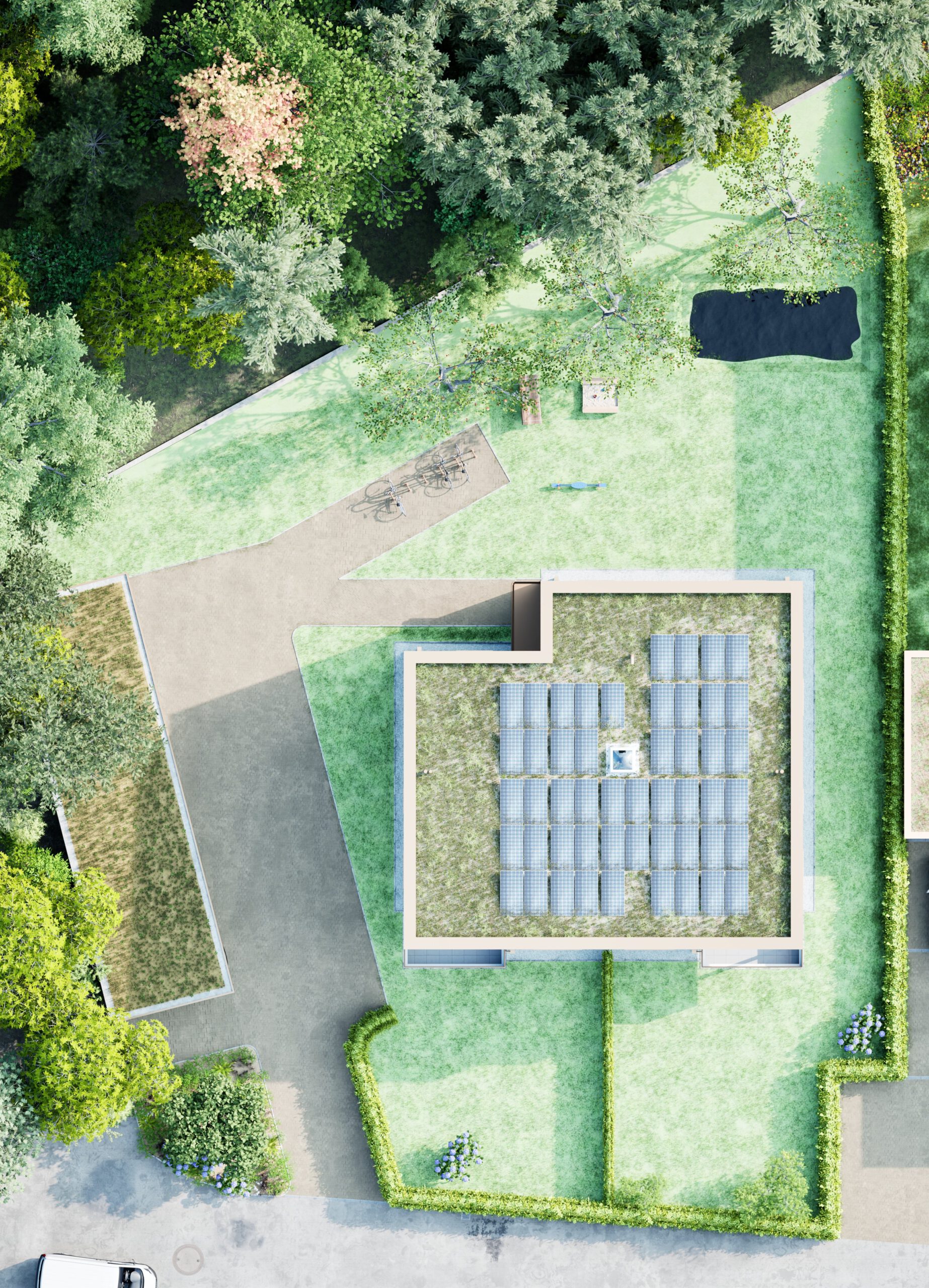 Luftbild Baugebiet Horbach